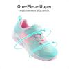 DREAM PAIRS Girls Running Shoes Kids Sneakers Tennis ColorBurst Lightweight Casual Walking Shoes(Light Green/Pink)