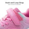 DREAM PAIRS Girls Running Shoes Kids Sneakers Tennis ColorBurst Lightweight Casual Walking Shoes(Pink/Green)