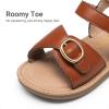 DREAM PAIRS Girls Sandals Fashion Sandal with Adjustable Straps Open-Toe Comfortable Summer Shoes for Toddler Little Kid(Brown)
