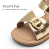DREAM PAIRS Girls Sandals Fashion Sandal with Adjustable Straps Open-Toe Comfortable Summer Shoes for Toddler Little Kid(Gold)