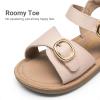 DREAM PAIRS Girls Sandals Fashion Sandal with Adjustable Straps Open-Toe Comfortable Summer Shoes for Toddler Little Kid(Pink)
