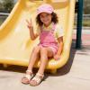 DREAM PAIRS Girls Sandals Fashion Sandal with Adjustable Straps Open-Toe Comfortable Summer Shoes for Toddler Little Kid(Pink)