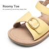 DREAM PAIRS Girls Sandals Fashion Sandal with Adjustable Straps Open-Toe Comfortable Summer Shoes for Toddler Little Kid(Yellow)