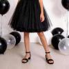 DREAM PAIRS Girls Sandals Low Heel Dress Pump Ankle Strap Flower Wedding Party Shoes for Little Kid/Big Kid(Black)