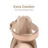 DREAM PAIRS Girls Wedge Sandals Flatform Open Toe Summer Platform Sandals Flower Wedding Party for Little Kid/Big Kid(Champagne)