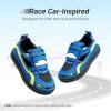 DREAM PAIRS Toddler Boys Sneakers Little Kids Shoes Fun Cartoon Cute Causal Walking Hook and Loop Lightweight(Blue)