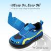 DREAM PAIRS Toddler Boys Sneakers Little Kids Shoes Fun Cartoon Cute Causal Walking Hook and Loop Lightweight(Blue)