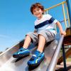 DREAM PAIRS Toddler Boys Sneakers Little Kids Shoes Fun Cartoon Cute Causal Walking Hook and Loop Lightweight(Blue)
