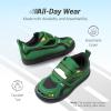 DREAM PAIRS Toddler Boys Sneakers Little Kids Shoes Fun Cartoon Cute Causal Walking Hook and Loop Lightweight(Green)