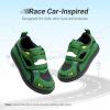 DREAM PAIRS Toddler Boys Sneakers Little Kids Shoes Fun Cartoon Cute Causal Walking Hook and Loop Lightweight(Green)