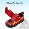 DREAM PAIRS Toddler Boys Sneakers Little Kids Shoes Fun Cartoon Cute Causal Walking Hook and Loop Lightweight(Red)