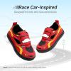 DREAM PAIRS Toddler Boys Sneakers Little Kids Shoes Fun Cartoon Cute Causal Walking Hook and Loop Lightweight(Red)
