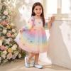 DREAM PAIRS Toddler Little Girls Dress Shoes Flower Girl Mary Jane Ballet Flat Shoes with Pearl Ankle Strap & Satin Bow for Wedding/Party(Light Blue)