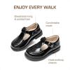 DREAM PAIRS Toddler Little Girl’s Mary Jane Dress Shoes – Ballet Flats for Girl School Uniform Shoes(All Black)