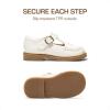 DREAM PAIRS Toddler Little Girl’s Mary Jane Dress Shoes – Ballet Flats for Girl School Uniform Shoes(All White)