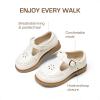 DREAM PAIRS Toddler Little Girl’s Mary Jane Dress Shoes – Ballet Flats for Girl School Uniform Shoes(All White)