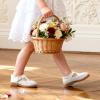 DREAM PAIRS Toddler Little Girl’s Mary Jane Dress Shoes – Ballet Flats for Girl School Uniform Shoes(All White)