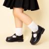 DREAM PAIRS Toddler Little Girl’s Mary Jane Dress Shoes – Ballet Flats for Girl School Uniform Shoes(Black)