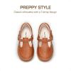 DREAM PAIRS Toddler Little Girl’s Mary Jane Dress Shoes – Ballet Flats for Girl School Uniform Shoes(Brown)