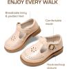 DREAM PAIRS Toddler Little Girl’s Mary Jane Dress Shoes – Ballet Flats for Girl School Uniform Shoes(Nude)
