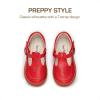 DREAM PAIRS Toddler Little Girl’s Mary Jane Dress Shoes – Ballet Flats for Girl School Uniform Shoes(Red)