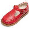 DREAM PAIRS Toddler Little Girl’s Mary Jane Dress Shoes – Ballet Flats for Girl School Uniform Shoes(Red)