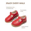 DREAM PAIRS Toddler Little Girl’s Mary Jane Dress Shoes – Ballet Flats for Girl School Uniform Shoes(Red)