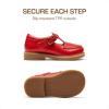 DREAM PAIRS Toddler Little Girl’s Mary Jane Dress Shoes – Ballet Flats for Girl School Uniform Shoes(Red)