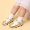 DREAM PAIRS Toddler Little Girls Mary Jane Dress Shoes Wedding Ballet Flats Round Toe Flower Girl Shoes(Gold)