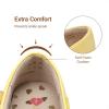 DREAM PAIRS Toddler Little Girls Mary Jane Dress Shoes Wedding Ballet Flats Round Toe Flower Girl Shoes(Yellow)