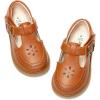 DREAM PAIRS Toddler Little Girl’s Mary Jane Dress Shoes – Ballet Flats for Girl School Uniform Shoes(Brown)