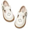 DREAM PAIRS Toddler Little Girl’s Mary Jane Dress Shoes – Ballet Flats for Girl School Uniform Shoes(White)