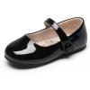 DREAM PAIRS Toddler Little Girls Mary Jane Dress Shoes Wedding Ballet Flats Round Toe Flower Girl Shoes(Black)