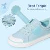 DREAM PAIRS Toddler Girls Sneakers Lightweight Comfortable Hook and Loop Casual Walking Cartoon Cute Little Kids Shoes(Blue)
