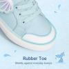 DREAM PAIRS Toddler Girls Sneakers Lightweight Comfortable Hook and Loop Casual Walking Cartoon Cute Little Kids Shoes(Blue)