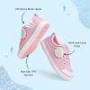 DREAM PAIRS Toddler Girls Sneakers Lightweight Comfortable Hook and Loop Casual Walking Cartoon Cute Little Kids Shoes(Pink)