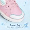 DREAM PAIRS Toddler Girls Sneakers Lightweight Comfortable Hook and Loop Casual Walking Cartoon Cute Little Kids Shoes(Pink)