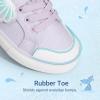 DREAM PAIRS Toddler Girls Sneakers Lightweight Comfortable Hook and Loop Casual Walking Cartoon Cute Little Kids Shoes(Purple)
