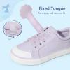DREAM PAIRS Toddler Girls Sneakers Lightweight Comfortable Hook and Loop Casual Walking Cartoon Cute Little Kids Shoes(Purple)