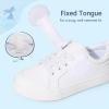 DREAM PAIRS Toddler Girls Sneakers Lightweight Comfortable Hook and Loop Casual Walking Cartoon Cute Little Kids Shoes(White)