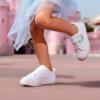 DREAM PAIRS Toddler Girls Sneakers Lightweight Comfortable Hook and Loop Casual Walking Cartoon Cute Little Kids Shoes(White)