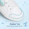 DREAM PAIRS Toddler Girls Sneakers Lightweight Comfortable Hook and Loop Casual Walking Cartoon Cute Little Kids Shoes(White)