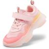 DREAM PAIRS Boys Girls Slip-on Sneakers Lightweight Breathable Walking Shoes(Pink/Yellow)