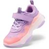 DREAM PAIRS Boys Girls Slip-on Sneakers Lightweight Breathable Walking Shoes(Purple/Pink)