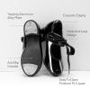 DREAM PAIRS Kids Tap Shoes for Girls Dance Shoes Boys Easy Strap Tap Mary Jane PU Leather for Toddler/Little Kid/Big Kid(Black-pat)