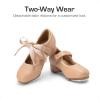 DREAM PAIRS Kids Tap Shoes for Girls Dance Shoes Boys Easy Strap Tap Mary Jane PU Leather for Toddler/Little Kid/Big Kid(Tan)