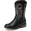 DREAM PAIRS Boys Cowboy Boots Kids Classic Western Boots Square Toe Girls Cowgirl Boots for Toddler/Little Kid/Big Kid(Black)