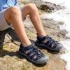 DREAM PAIRS Boys Girls Closed-Toe Outdoor Summer Sport Sandals for Toddler/Little/Big Kid(Black/Dark Blue)