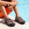 DREAM PAIRS Boys Girls Closed-Toe Outdoor Summer Sport Sandals for Toddler/Little/Big Kid(Grey/Light/Grey/Red)