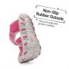 DREAM PAIRS Boys Girls Closed-Toe Outdoor Summer Sport Sandals for Toddler/Little/Big Kid(Hot Pink)